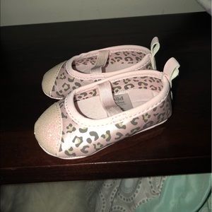 Pink leopard print shoes